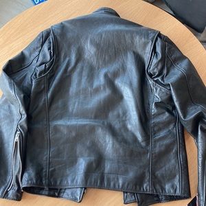 Sears Leather Shop Jacket, Black, Men's 38 Regular